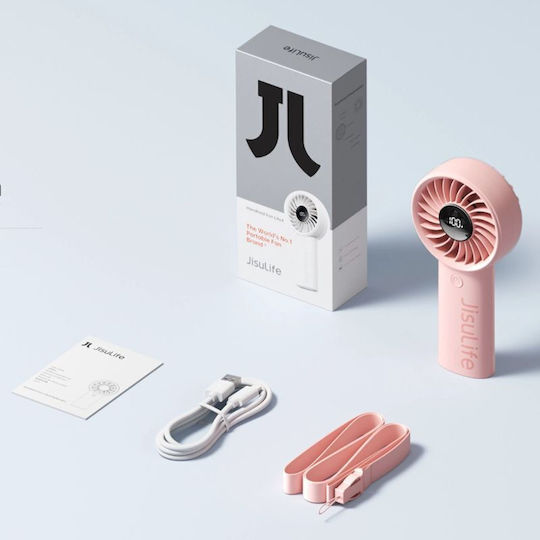JisuLife Handheld Fan Life4 3600mAh Tragbarer USB Fan Rosa