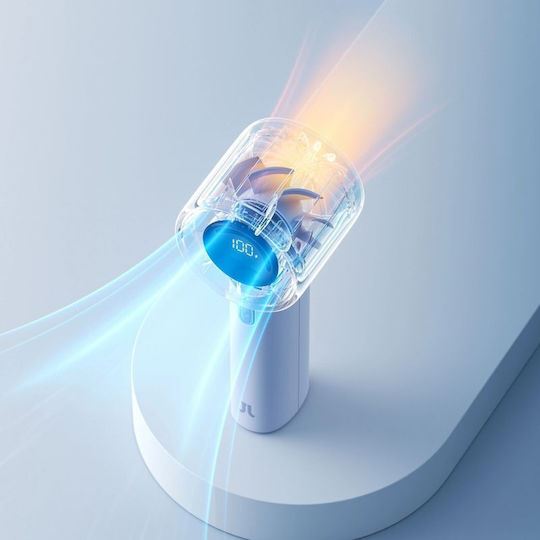 Ventilator De Mână Jisulife 10s 5000mah Ventilator Portabil Usb Albastru
