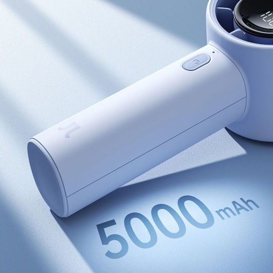 Ventilator De Mână Jisulife 10s 5000mah Ventilator Portabil Usb Albastru