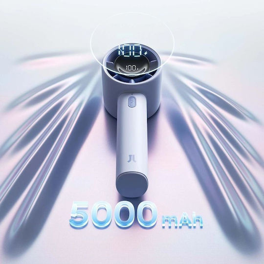 Ventilator De Mână Jisulife 10s 5000mah Ventilator Portabil Usb Albastru