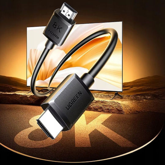 Ugreen Hd175 HDMI 2.1 Ultra High Speed 48Gbps 4K 120Hz HDR VRR Cable HDMI Male - HDMI Male 10m Black