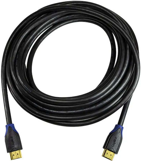 LogiLink HDMI 2.0 Premium High Speed 4K 60Hz HDR Cable HDMI male - HDMI male 10m Μαύρο