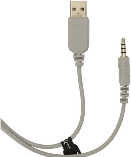 White Shark Firefly Über Ohr Gaming-Headset mit Konnektivität 2x3,5 mm / USB Weiß für PC / PS4 / PS5 / XBOX