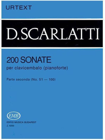 Editio Musica Budapest Budapest Scarlatti 200 Sonates N.2 Urtext Sheet Music for Piano