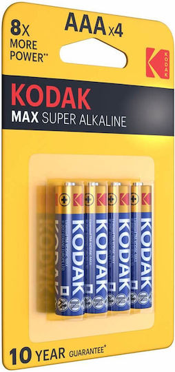 Kodak Max Alkaline Batterien AAA 1.5V 4Stück 1001568
