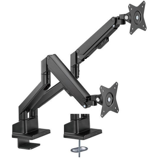 Goobay Stand Desk Mounted for 2 Monitors up to 32" (70814)