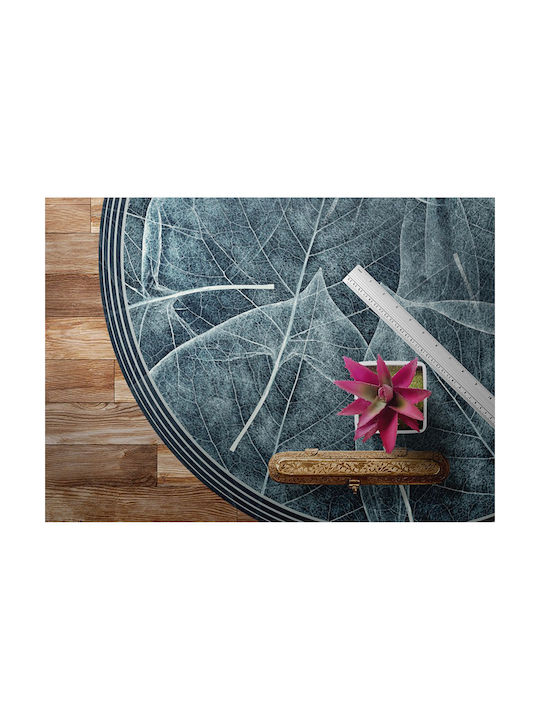 Tulup Χαλί Στρογγυλό Μπλε Φ120cm