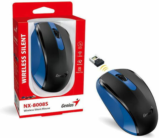 Genius NX-8008S Безжичен Мишка Син