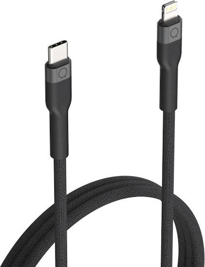 LinQ Braided USB-C to Lightning Cable Μαύρο 2m (LQ48031)