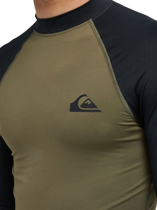 Quiksilver Everyday UPF 50 Men's Long Sleeve Sun Protection Shirt Green