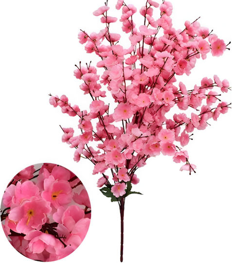 Sucursala Decorativă Artificială De Cireșe 90cm Flori Roz Sucursala Decorativă Artificială De Cireșe 90cm Flori Roz