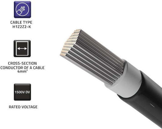 Qoltec Καλώδιο 4mm2 100m black 1τμχ