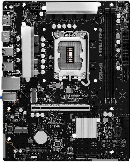 ASRock H810M-P Gen5 Motherboard Micro ATX with Intel 1851 Socket 90-MXBUE0-A0UAYZ