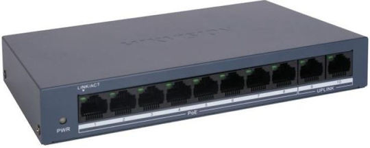 Hikvision DS-XS0110-P/Polish Unmanaged L2 Switch with 10 Ethernet Ports