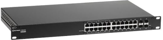 Teltonika SWM280 Managed L2 PoE+ Switch with 24 Gigabit (1Gbps) Ethernet Ports and 4 SFP Ports