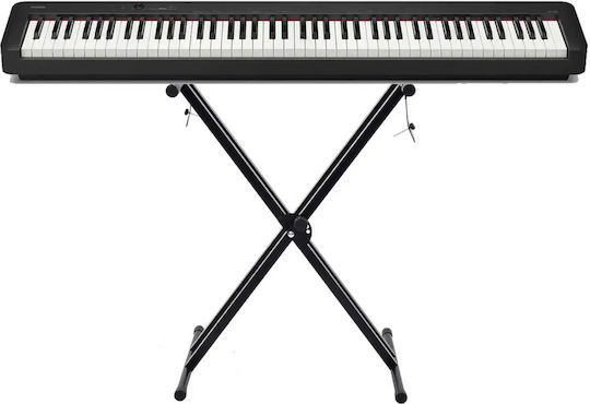 Casio Electric Stage Piano CDP-S100 Set with 88 Weighted Keys and Connection with Computer Black