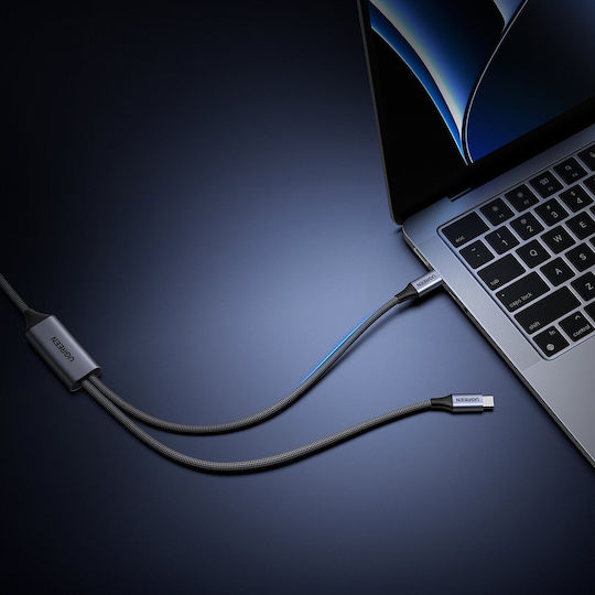 Ugreen L533 USB to Type-C Cable 5A Γκρι 2m 75733