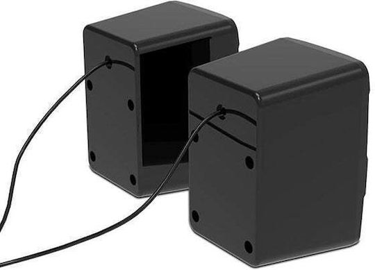 Havit SK210 Mini Ηχεία Υπολογιστή 2.0 με RGB Φωτισμό και Ισχύ 3W σε Μαύρο Χρώμα
