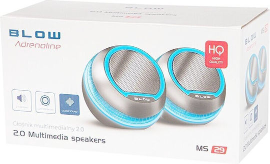 Blow MS-29 Ηχεία Υπολογιστή 2.0 με Ισχύ 6W Μαύρα