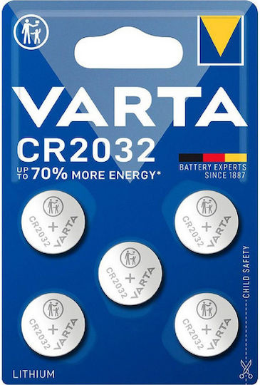 Varta Lithium Watch Batteries CR2032 50 Pieces 10 x BL5