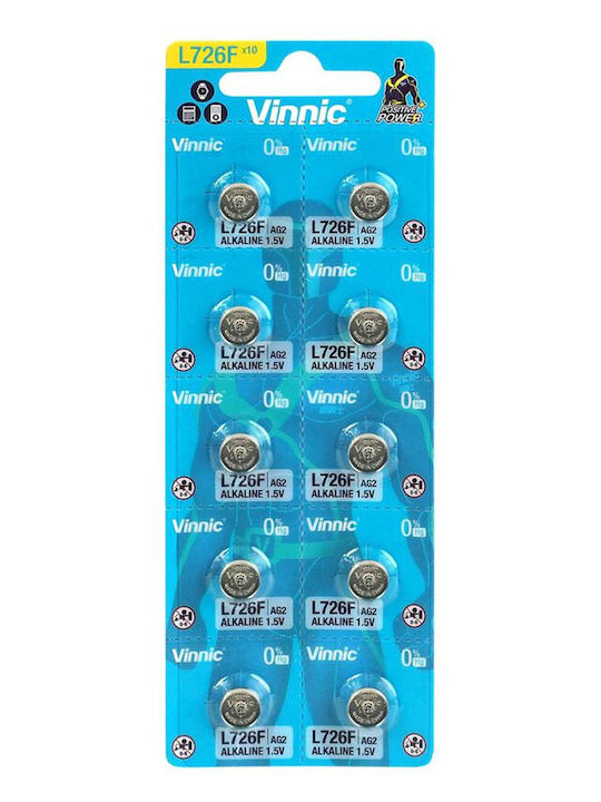 Vinnic Positive Power L726 Batterie Alkalisch für Uhren LR59 1.5V 1Stück