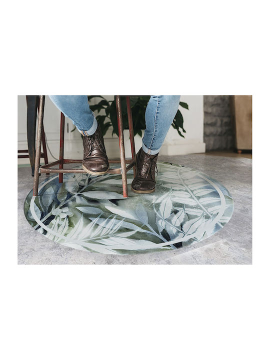 Tulup Badematte Rund 010260360780000019796 Blaue Breite 100cm