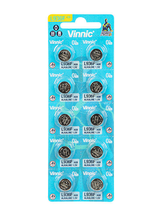 Vinnic Αλκαλικές Μπαταρίες Ρολογιών LR45 1.5V 10τμχ