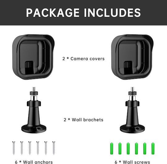 Adjustable 360° Mounts Blink Outdoor Cameras Housing Set 2 Pieces