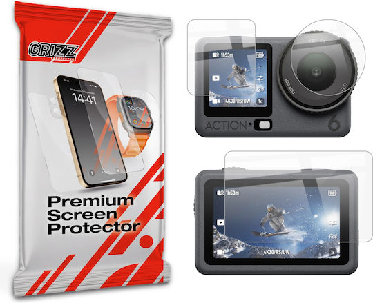 Grizzglass Ceramicfilm Screen Protector Dji Osmo Action 6 Sports Camera Transparent