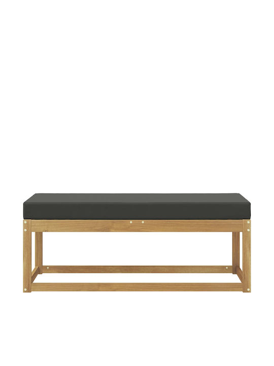 Hölzernes Gartenbank mit Kissen 115x43x45cm