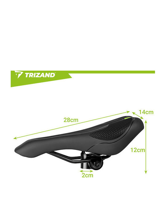Trizand Șa de Bicicletă Carbon Neagră 280 x 140 mm