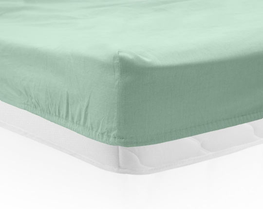 Heinner King Size Bed Sheet with Rubber Hugger 180x200cm Green