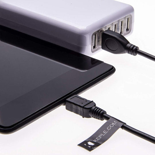 Keple Micro Usb Charging Cable High Speed Black 50 Cm