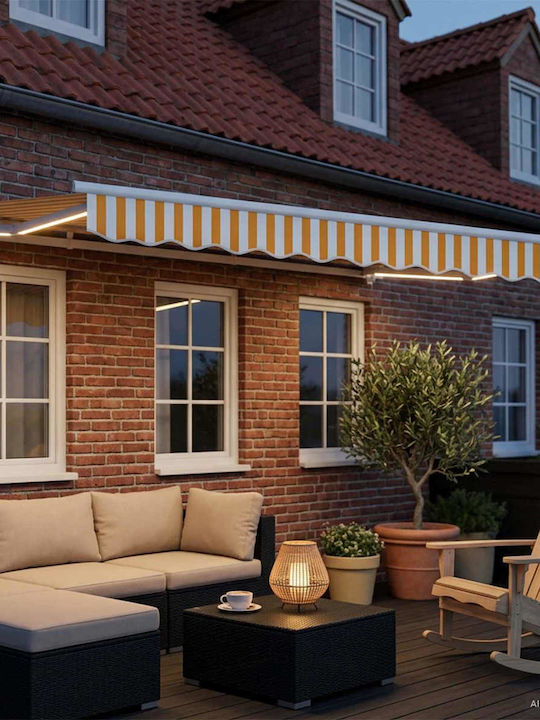 vidaXL Terrace Tent Yellow 3x2m