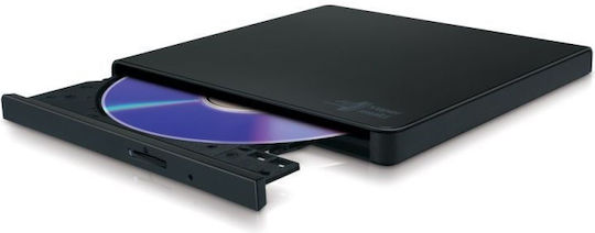 Hitachi-LG Data Storage Външен Оптично устройство Запис/Четене DVD/CD за Настолен Компютър Черен
