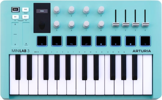 Arturia Minilab 3 Midi-Tastatur Aquamarin Ltd Edition