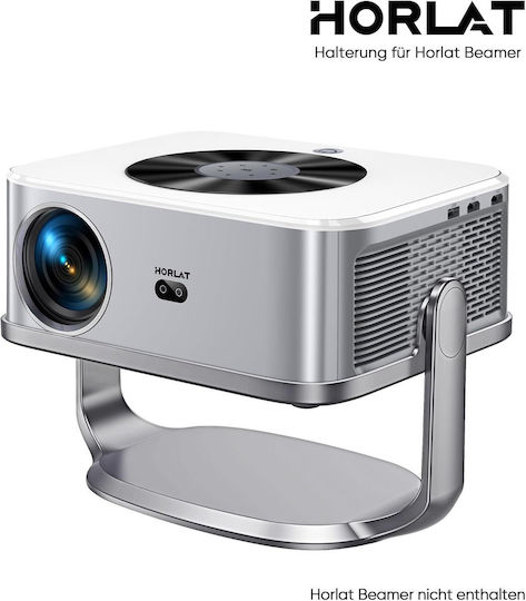 Horlat Projector Stand Mobile Base 90° Rotation Silver