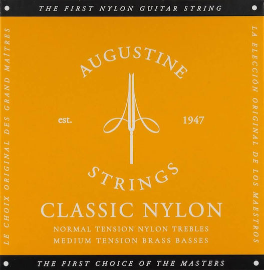 Augustine Classic Gold Set - Medium Basses / Regular Trebles Σετ Χορδών Nylon Κλασικής Κιθάρας 28 - 40"