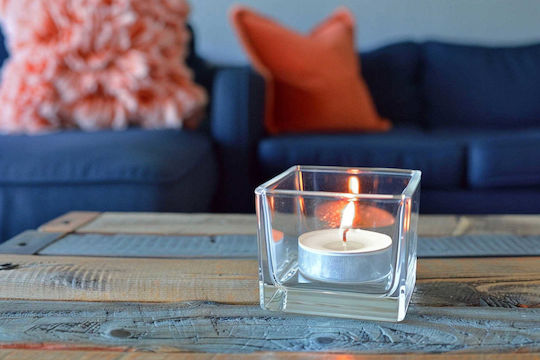 Aura Glass Aromatic Tealights In White Colour 20 Pieces