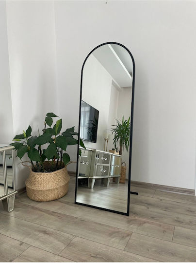 SteweHome Ovaler Schwarzer Boden- oder Standspiegel 140x50cm SteweHome Ovaler Schwarzer Boden- oder Standspiegel 140x50cm