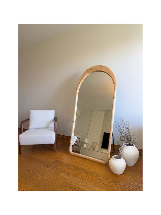 SteweHome SteweHome Boden- oder Standspiegel Oval mit Holzrahmen 180x80cm