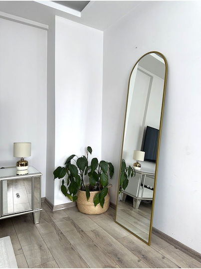 SteweHome Oval Gold Boden- oder Standspiegel 180x50cm SteweHome Oval Gold Boden- oder Standspiegel 180x50cm