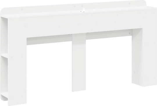 vidaXL Κεφαλάρι Κρεβατιού Ξύλινο Λευκό 154x80cm