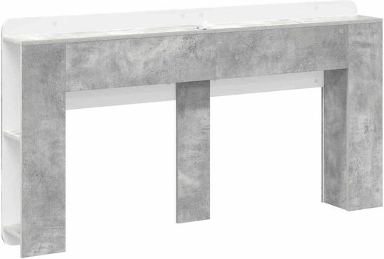 vidaXL Tăblie De Pat Din Lemn Gri 154x80cm