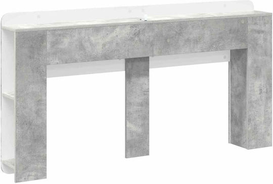vidaXL Tăblie De Pat Din Lemn Gri 182.5x80cm