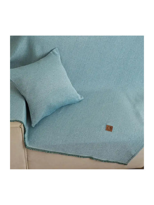 Borea Aura Armchair Throw 180x180cm Petrol Blue