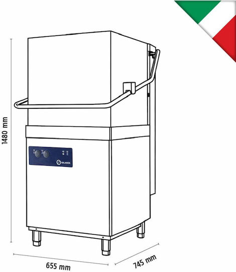 Alfa Frost Commercial Glasses Dishwasher Single-phase EH1000
