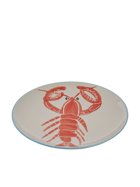 Butlers Coral Coast Πιάτο Ρηχό Κεραμικό Κόκκινο με Διάμετρο 25cm