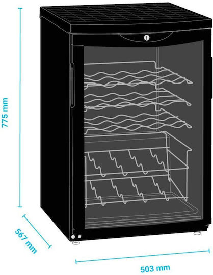Alfa Frost Commercial Wine Refrigerator 92lt
