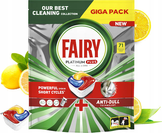 Fairy Platinum Plus All In One 71 Kapseln Geschirrspülmittel Umweltfreundliche